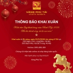 THÔNG BÁO KHAI XUÂN 2026